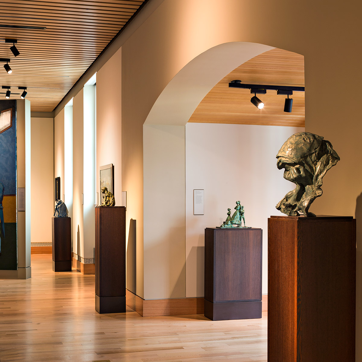 Various pieces on display inside Ireland's Great Hunger Museum